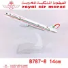 14cm 1/400 B787-800 Model Royal Air Marockan Airlines W Base Metal Alloy Aircraft Plane Gift Kids Toy Collection 240119