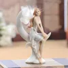 Européen mignon elfe filles résine ange Figurines bureau bureau fée Statue KTV Bar ornements décor ameublement décoration 240129