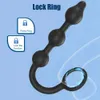 Strap On Penis Ring Inflatable Beads Anal Sex Toys For Men Prostate Massager Butt Plug Women Vaginal Expander Male Masturbator 240129