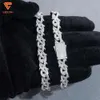 2024 Fashion Jewelry Collection Hip Hop Thorn Necklace Men's 925 Sliver Ice Out Moissanite Cuban Link Chain