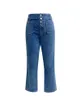 女性のための女性のジーンズファッションレトロルーズストレートストレートシングルブレストデコレーションハイウエストワイドレッグデニムパンツ