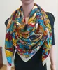 2021AW Écharpes d'hiver chaudes 70 cachemire et 30 écharpe de conception de luxe en soie 135135cm Foulard Foulard Imprimé Floral Silencieux épais6569988