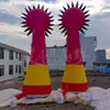 8mH (26ft) Inflatable Monster Single Eyes Monster Pillars Model Balloon Led Lights Glow for Event Decoration