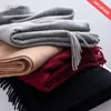 Solidlove lã inverno cachecol feminino cachecóis adultos para senhoras 100% cachecol de lã moda feminina cashmere poncho envoltório 240123