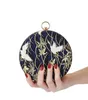 Evening Bags New Round Ball Dinner Bag Diamond Evening Bag Banquet Embroidery Bracelet Hand Dress Japan and South Korea Women's