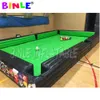 10x5m (33x16.5ft) avec 16 balles en gros jeu de compétition en plein air kick shoot piscine de football gonflable billard humain football snooker piscines table pour entreprise