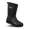 Mid-Calf Rain Boots Mens Non-Slip Construction Site Wear Resistance Rubber Shoes Outdoor Fishing Waterproof Boots Winter Warm 240130