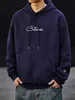 Koreansk modebrev broderi hoodie för män kläder streetwear högkvalitativa tröjor harajuku casual par pullover 240201