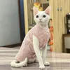 Cat Costumes Sphinx Jumpsuit Hairless Sweater Thicken Cotton Vest Winter Warm Sphynx Comfortable Clothes
