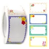 Cadeau cadeau 250pcs rectangle ensemble de nom autocollant manuscrit mignon fleur journée ensoleillée étiquette personnalisée logo à la main étiquette agenda autocollants