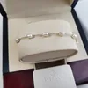 Link pulseiras 1 pc personalizar irregular natural pérola contas corrente de aço inoxidável para mulheres meninas crianças ano jóias presente sorte