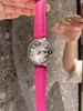 AAA fashion designer women's watch quartz movement 316 stainless steel case small Red belt