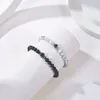 Filo "Ti amo" Braccialetti in 100 lingue Bracciale con proiezione Po personalizzata Coppia in pietra naturale personalizzata