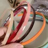 Hair Clips French Fine Edge Acetic Acid Headband Simple Jelly Coloful Non-Slip Band Tooth Steel Wire Accessories