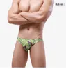 Underpants Men's Convex Pouch Swimming Trunk Printed Elastic Swimwear Trunks Tied Up Swimsuit For Young Students Fashion Brief