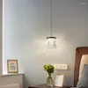 Lampes suspendues Lustre en cuivre moderne de luxe acrylique chevet suspendu lumière or noir droplight salle à manger cuisine salon décor lampe