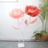 Decorative Flowers Large Simulated Silk Poppies Outdoor Christmas Decorations Weddings Events Shop Windows Display Artificial