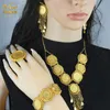 ANIID Dubai Gold Plated Coin Necklace Bracelet Jewelry Sets For Women African Ethiopian Bridal Wedding Luxury Jewellery Gifts 240125