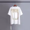 maglietta firmata maglietta uomo donna abbigliamento camicie da uomo magliette Off white antirughe Stampa geometrica abiti di moda sciolti donna uomo maglietta marchio di lusso di lusso