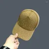 Ball Caps Hat Full -Star Full -Star Rhinestone Baseball Wiosna i lato Moda weź Słońce Visor Net Red Cap