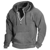 Felpe con cappuccio da uomo Felpa con cappuccio Zip a un quarto Tinta unita Sport All'aperto Vacanza quotidiana Streetwear The Purge Pullover