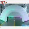 vendita all'ingrosso attività all'aperto 5m 8m tenda gonfiabile nera per feste a cupola igloo con struttura a luce led Laboratorio per mostre di matrimoni per feste di eventi