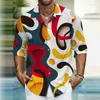 Camicie eleganti da uomo Camicia Casual Bottoni con risvolto all'aperto Grafica HD Elegante Confortevole Morbido Materiale sano Abito 2024
