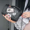 Lingge Chain Square 2020 Nova versão coreana Diagonal Straddle Bolsa feminina pequena moda emblema bolsa de ombro único para mulheres 75% vendas diretas da fábrica