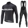 Morvelo 2023 Herbst Radfahren Jersey Set Männer Rennrad Kleidung Langarm Ciclismo Hemd MTB Maillot Fahrrad Uniform Trägerhose 240131