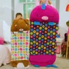 Sac de couchage de dessin animé pour enfants avec oreiller pour cadeau d'anniversaire enfants confortable en peluche chaud sac de couchage animaux garçons filles sac de nuit doux 240122