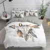 Conjunto de cama apanhador de sonhos, elegante, boêmio, capa de edredom, colcha étnica completa, solteiro, casal, king, edredom 240131