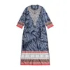 Camicette per abiti etnici per donna Ricami in cotone India stile folk sottili abiti primaverili estivi Lunghi Kurti