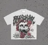 Grafische T-shirts Punk Hip Hop Print Y2k Top Oversized Losse Korte Mouw Vintage Gothic Patroon Mannen T-shirt streetwear 240129