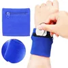 Supporto per il polso Polsino fitness facile da scegliere Braccialetti sportivi versatili Tasca con cerniera Ampia cinghia elastica per correre in bicicletta Tennis