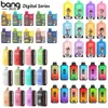 Originele Bang Box Digital Series 9K 15K 18K Wegwerpvapes 9000 15000 18000 Rookwolken Desechable E-sigaretten Bangbox Dubbele modi Smart Screen Pod-apparaat