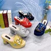 Fashionable Top Italian Designers Luxury Elegant Bright Rhinestone Clutch Bag Prints Summer Party Womens High Heels Shoes 240130