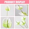 Decorative Flowers 6 Pcs Simulation Anthurium Andraeanum Arrangement Injection Molding