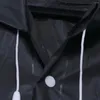 Płaszcz przeciwdeszczowy wodoodporne deszcz poncho przenośna okładka deszczowa z kapturem płaszcz przeciwdeszczowy dla mężczyzn unisex camping day Użyj pieszych wędrówek (czarny)