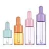 Storage Bottles 50Pcs 5ml 10ml 15ml 20ml Glass Dropper Bottle Jar Vial Empty Refillable Essential Oil Pipette For Cosmetic