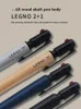 일본 조종사 다기능 모듈 식 펜 레그 너 21 원래 나무 핸들 나무 배럴 젤 펜 0.7mm 기계 연필 0.5mm 240122