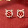 Stud Earrings JYJIAYUJY Whole Original Sterling Silver S925 In Stock CNY Dragon Style Fashion Jewelry Gift Daily Use JYE04