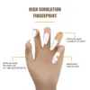 Main de pratique pour les ongles Silicone Nail Art Équipement de pratique Fausse main Formation douce Modèle d'affichage Mains prothétiques Ensemble de mains 240123