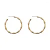 Hoop Earrings Arrival 925 Sterling Silver Bamboo Joint Big Earring For Women Girl Circle Trend Fashion Grace Jewelry Gift Drop