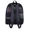 2023 Fashion Women Transparent Backpacks Mesh Backpack for Boys and Girls Light Weight Rucksack Travel Black Student Bag 240130