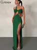 Casual Dresses Cute Women's 2024 Solid Breast Wrap Neck Maxi Dress Long Backless Elegant Fashion Streetwear Party Wear Lady Vestidos