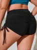 Roupa de banho feminina monocromático canto plano maiô para mulher biquíni preto praia shorts plus size natação na moda 2024