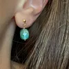Dangle Earrings Delicate Charm Natural Stone Pendant Freshwater Pearl Amazonite Labradorite Chrysoprase Piercing Jewelry Women Gift