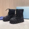 Andra skor plack ankel skidslip runda spetsar upp handgjorda månliter boot snö boot nylon martin nya modehandväskor multi pochette acce