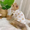 Kostiumy kota odzież dla zwierząt: Summer Cienki Slevels Bez rękawów z anty -zrzucającą złotą warstwą przez niebieską marionetkę małą odzież