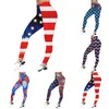 Damesbroek Dames Fourth Of July Gedrukt Sportlegging Met Voeten Dames Lang ondergoed Winterleraarkleding Dames moederschap